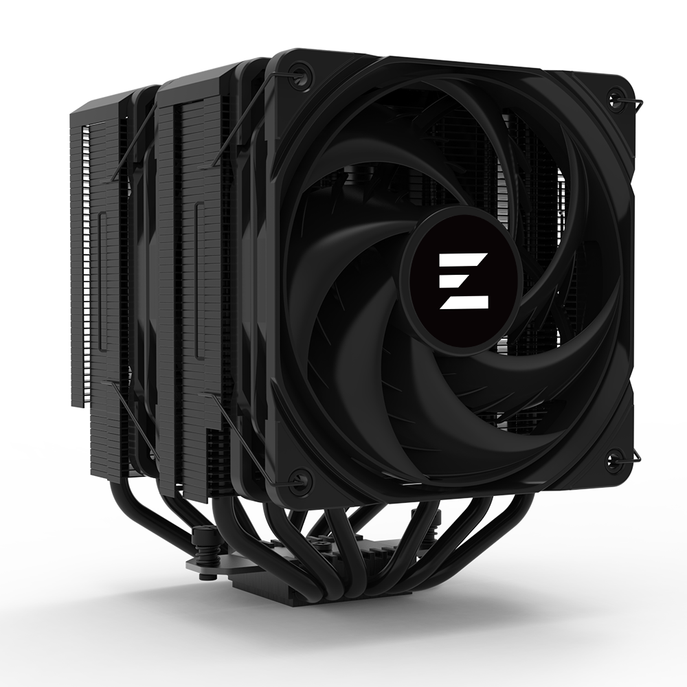 COOLER Zalman "CNPS14X DUO" skt. Intel si AMD, racire cu aer, vent. 120mm, 600 - 2000 RPM, 6 heatpipes, inaltime 159mm, "CNPS14X DUO BLACK" (timbru verde 0.8 lei)