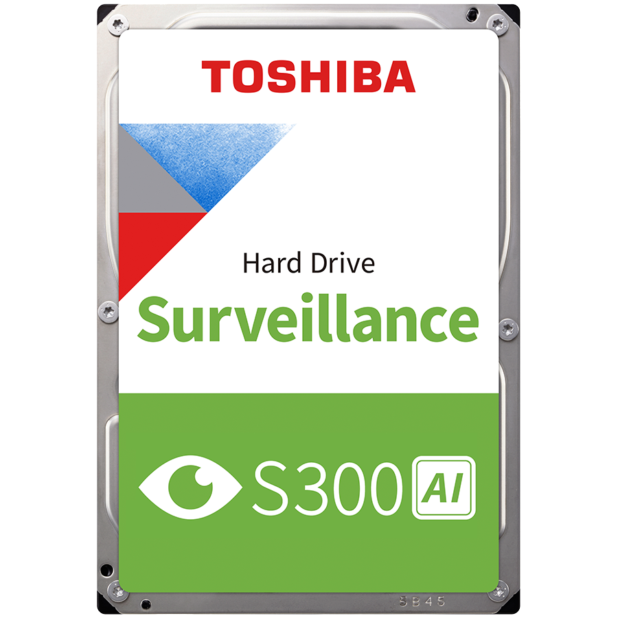 HDD Video Surveillance TOSHIBA S300 AI 8TB CMR, 3.5, 512MB, 7200RPM, SATA, 64 cameras, 24/7, TBW: 550 "MG10ADA800E-V"