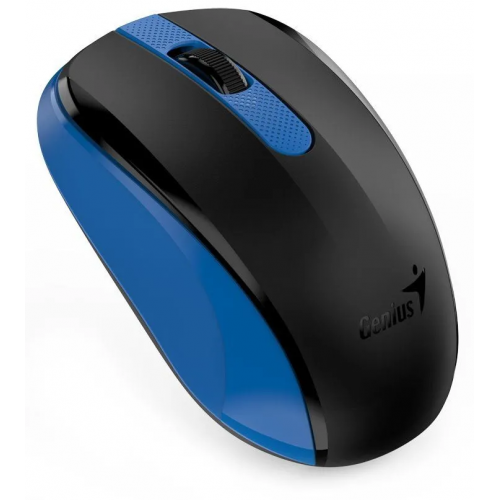 MOUSE Genius, "NX-8008S", PC sau NB, wireless, 2.4GHz, optic, 1200 dpi, butoane/scroll 3/1, , albastru, "31030028402" (timbru verde 0.18 lei)