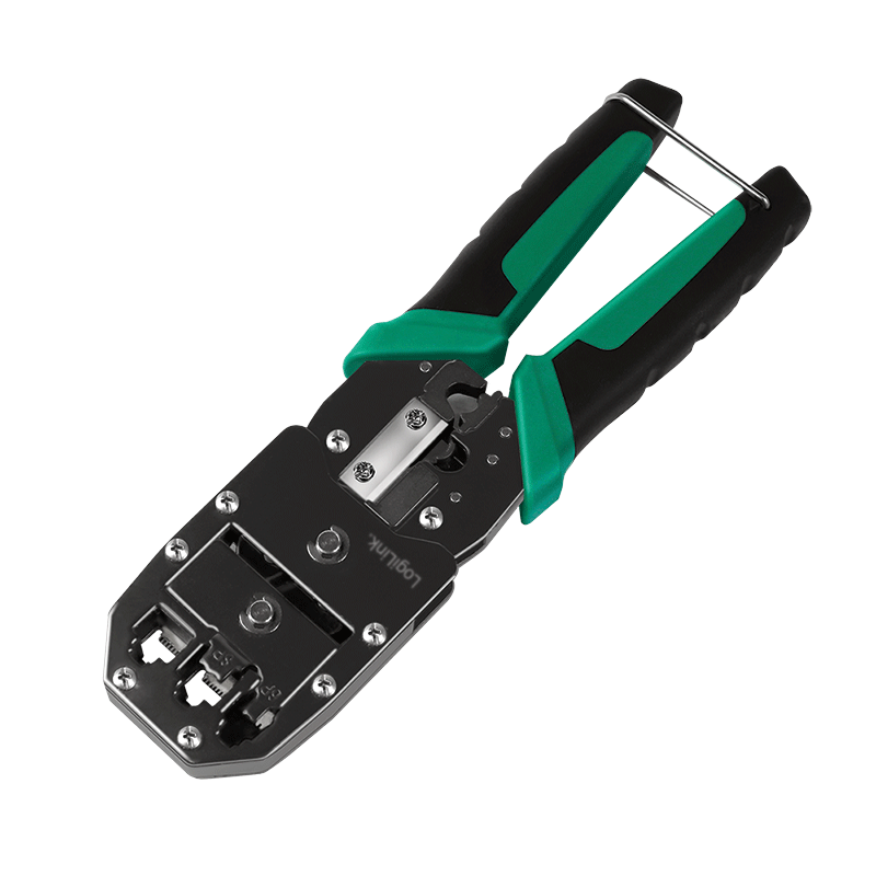 CLESTE sertizare mufe, LOGILINK, functii: sertizare mufe, decupare si taiere cablu, pentru mufe RJ11/ RJ12/RJ45 Cat.6a/7. "WZ0079"