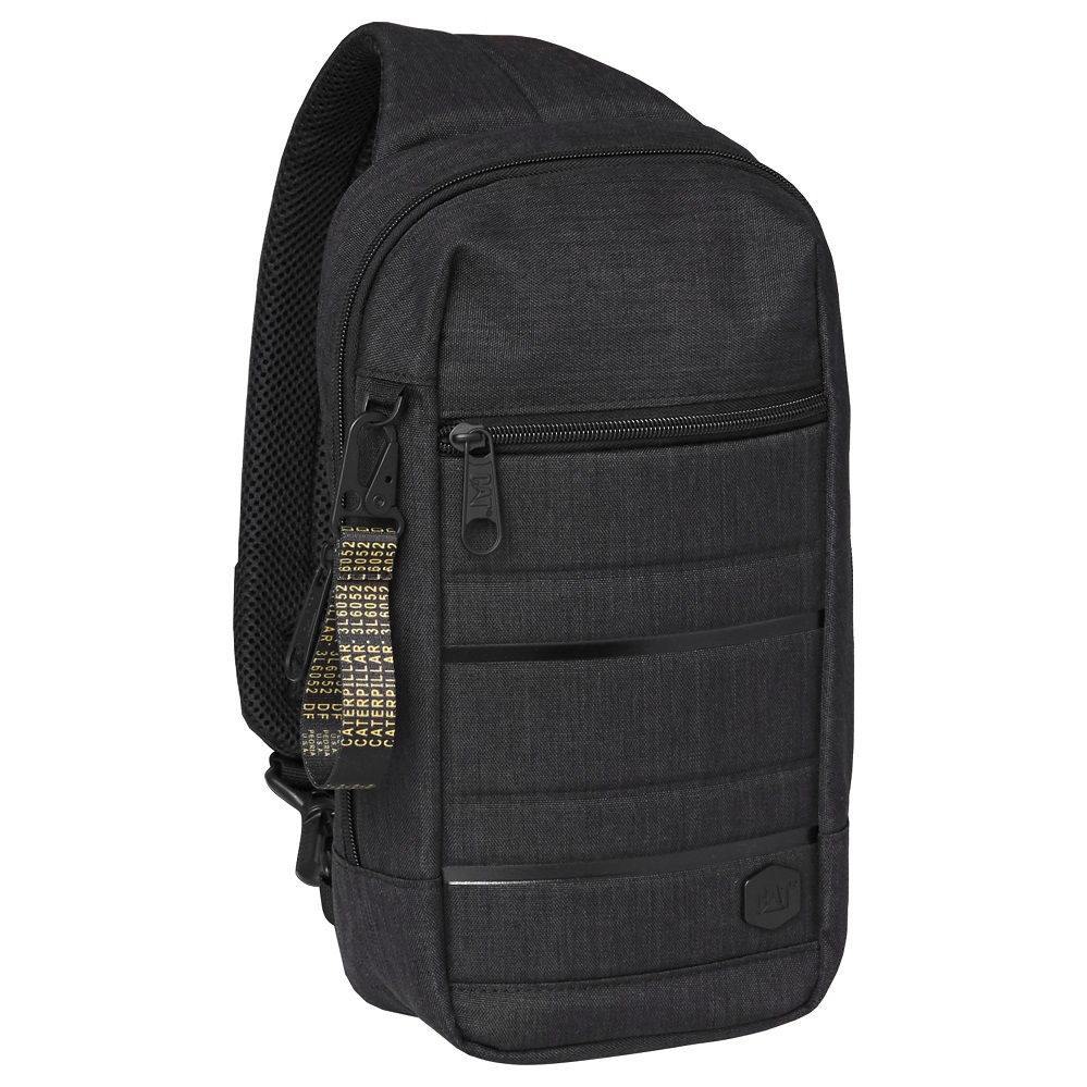Borseta de umar CATERPILLAR Bizz Tools-Cross body, material 600D poliester, buzunar cu fermoar-negru "CAT-84030-500"
