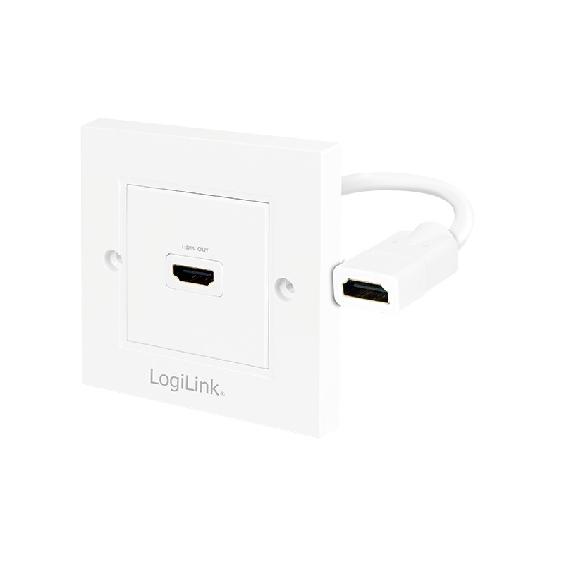 PRIZA video LOGILINK, HDMI (M) la HDMI (M), 4K UHD (3840x2160) la 30Hz, "AH0014" (timbru verde 0.18 lei)