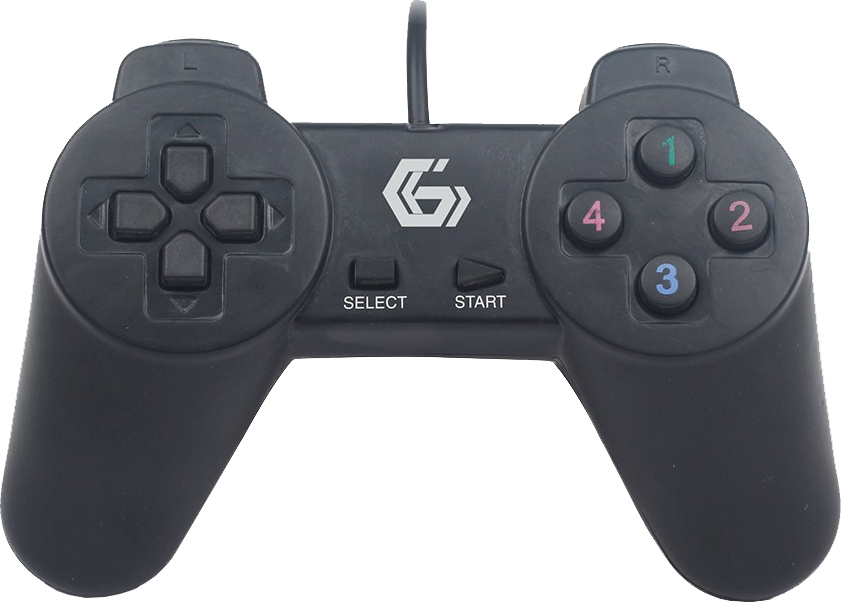 GAMEPAD cu fir GEMBIRD, PC, USB, negru, "JPD-UB-01" (timbru verde 0.8 lei)