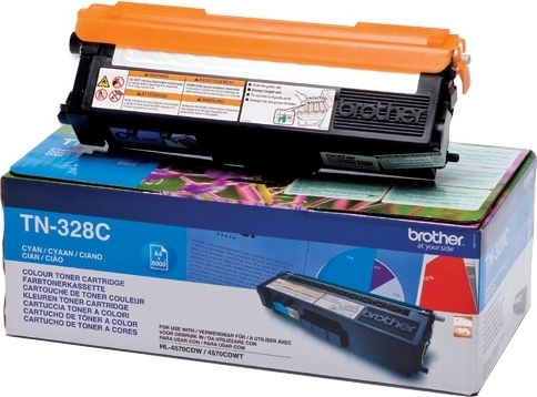 Toner Original Brother Cyan, TN328C, pentru HL-4570|MFC-9970|9270, 6K,"TN328C"