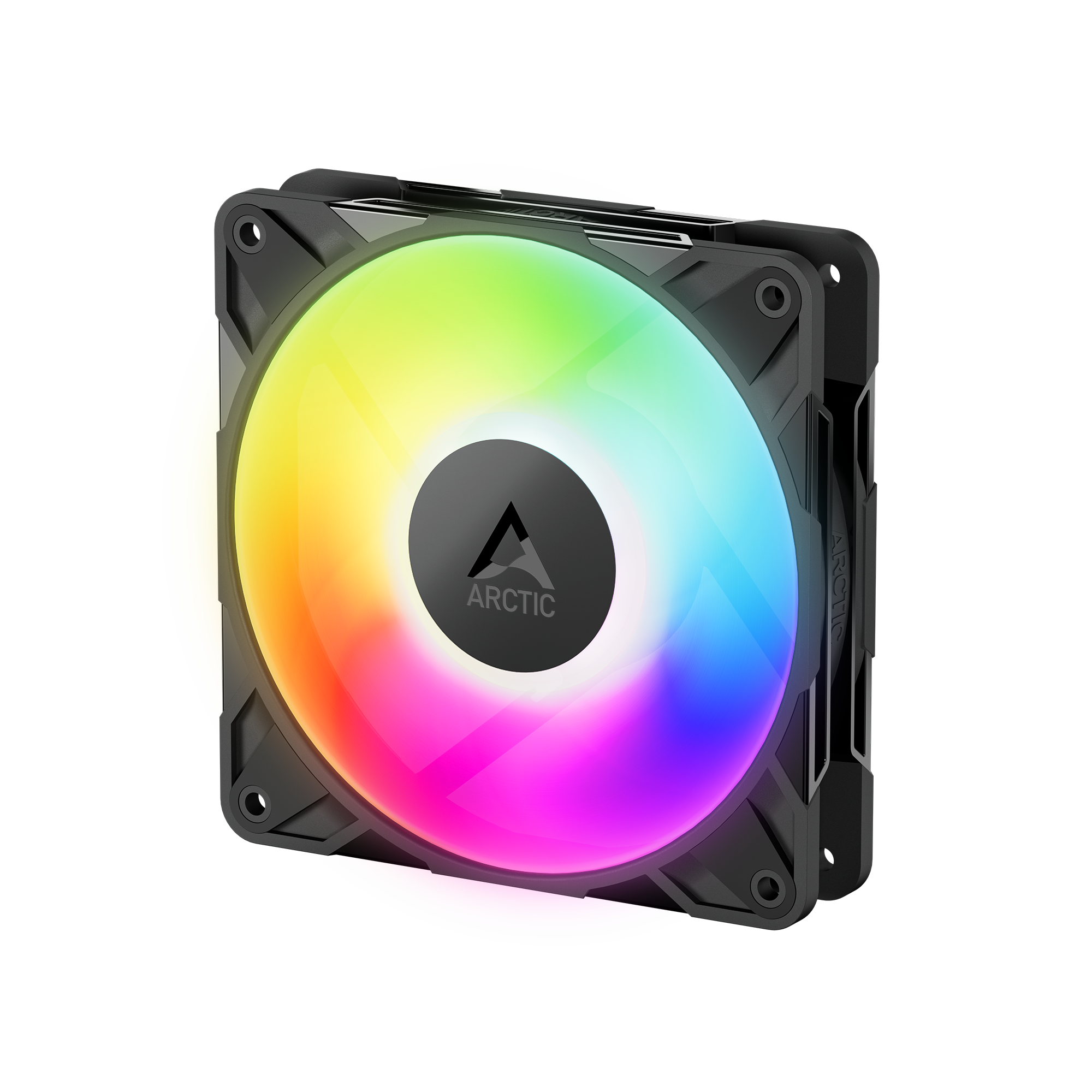 Ventilator Arctic "P12 Pro A-RGB LN", 120mm, 450 - 2000 RPM, FDB, 49 cfm, 4-Pin Fan Plug + 4-Pin Socket/3-Pin A-RGB Plug + 3-Pin Socket, negru, "ACFAN00344A" (timbru verde 0.18lei)