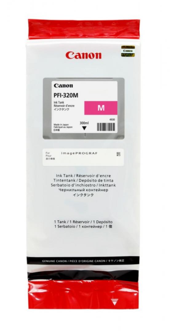 Cartus Cerneala Original Canon Magenta, PFI-320M, pentru IPF TM-200|TM-205|TM-300|TM-305, 300ml, (timbru verde 0.15 lei),NOPP, "2892C001AA"