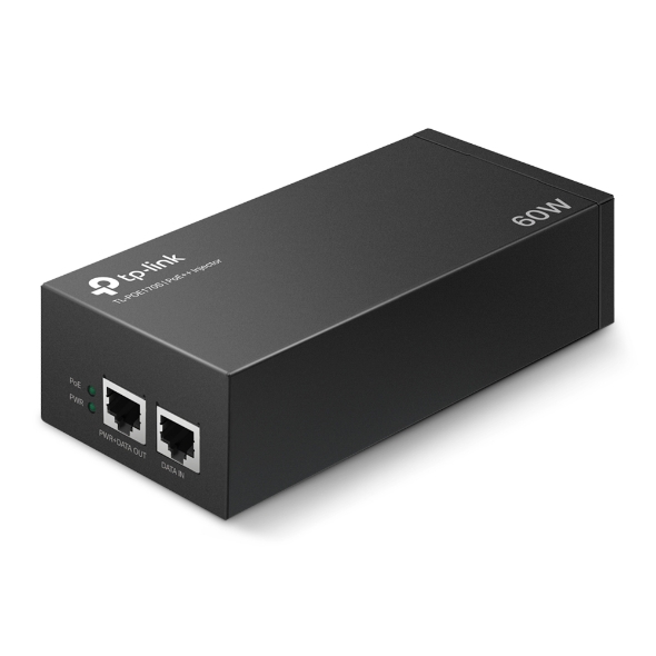 INJECTOR PoE++ TP-LINK 2 porturi Gigabit, compatibil IEEE 802.3af/at 60W maxim 100M, carcasa plastic, "PoE170S" (timbru verde 0.18 lei)