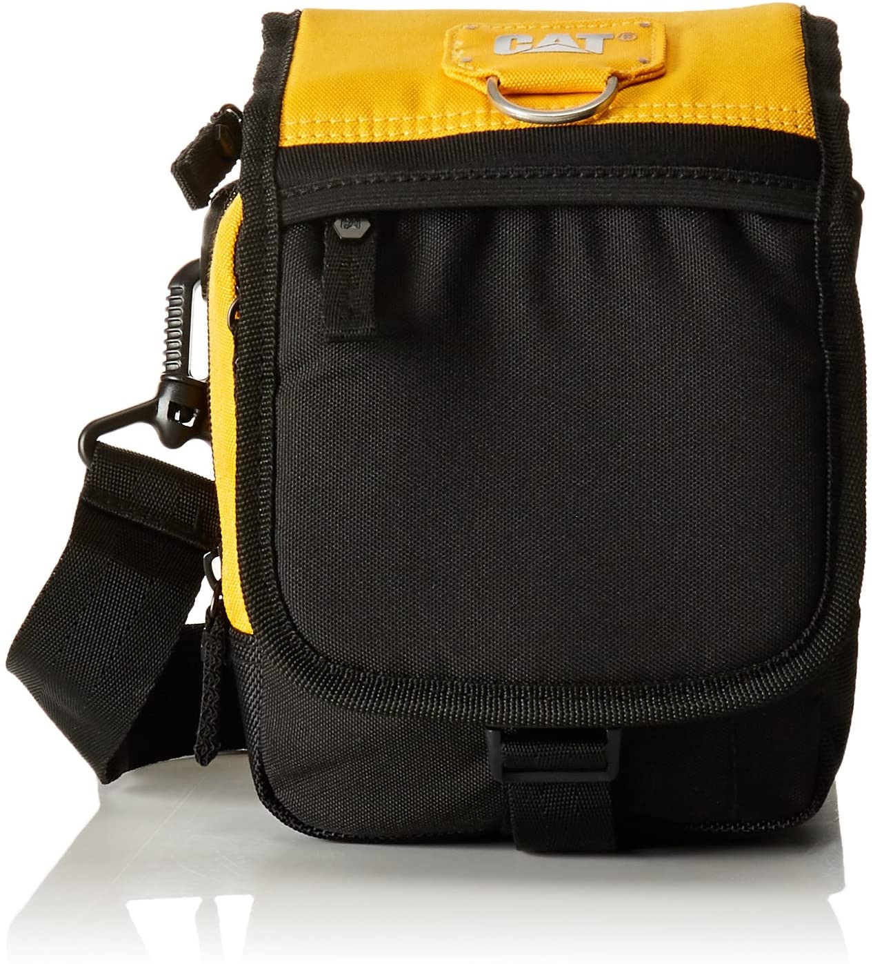 Borseta de umar CATERPILLAR Millennial Classic - Ronald, material 600D HD polyester - negru cu galbe "CAT-83439-12"