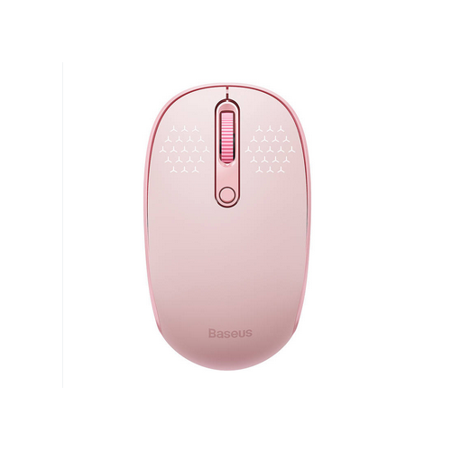 MOUSE Baseus PC sau NB wireless, 2.4GHz si Bluetooth, optic, 800/ 1200/1600 dpi,butoane/scroll 3/1, roz,"B01055503413-00" (timbru verde 0.18 lei) - 6932172632854