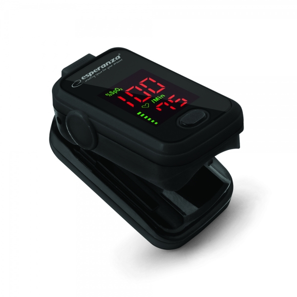 Puls-oximetru Esperanza Oxygen ECO001 SpO2 35%-100% Display LED Negru "ECO001" (timbru verde 0.8 lei)