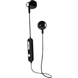 CASTI Logilink, wireless, standard, utilizare multimedia, MP3, smartphone, microfon pe fir, conectare prin Bluetooth 5.3, negru, "BT0056", (timbru verde 0.8 lei)