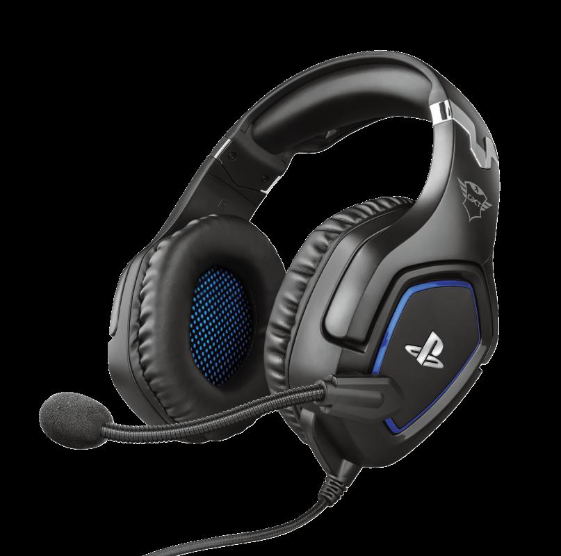 CASTI Trust, "GXT 488 Forze PS4", cu fir, gaming, utilizare multimedia, smartphone, microfon pe brat, conectare prin Jack 3.5 mm, negru, "TR-23530", (timbru verde 0.8 lei)