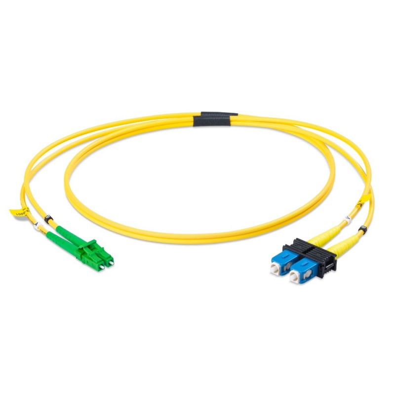 Patchcord FO SC/PC-LC/APC, SM OS2 9/125, manta LSZH 3.0mm, duplex 1m "SC/PC-LC/APC-SM/DX-1" (timbru verde 0.08 lei)
