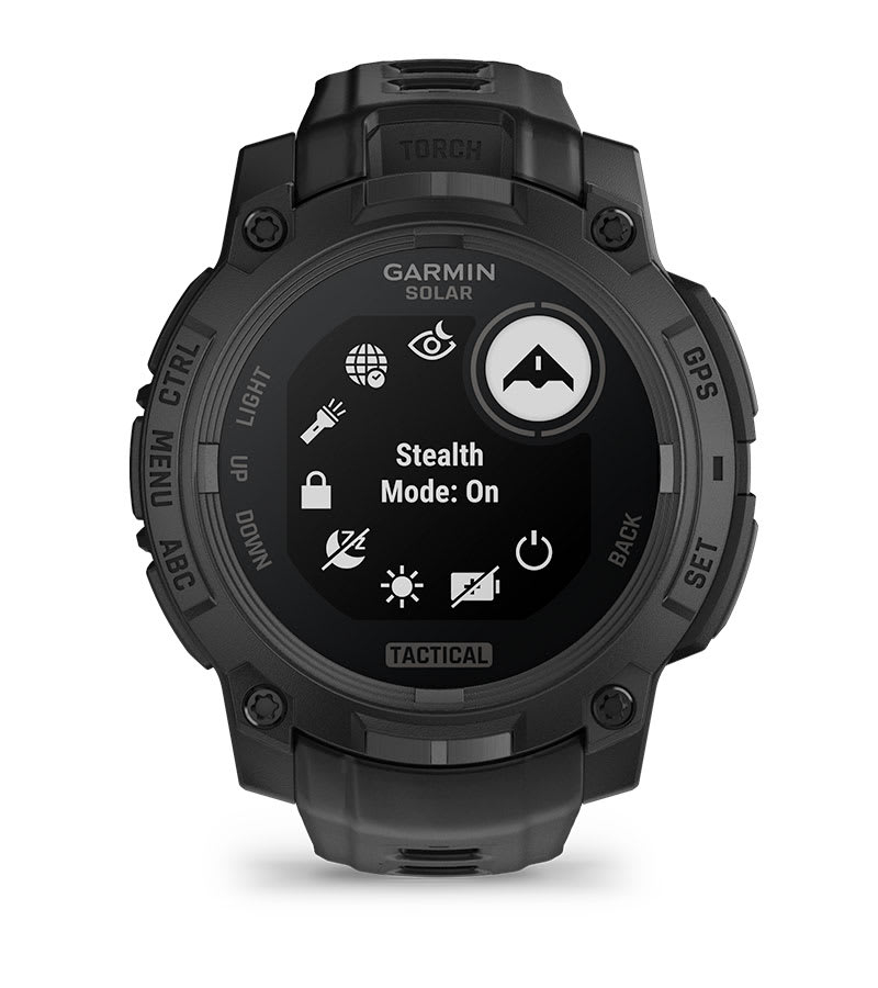 Smartwatch Instinct 3 45 mm, Solar, Tactical Edition, Black with Black Band"010-02934-50" - imagine 6