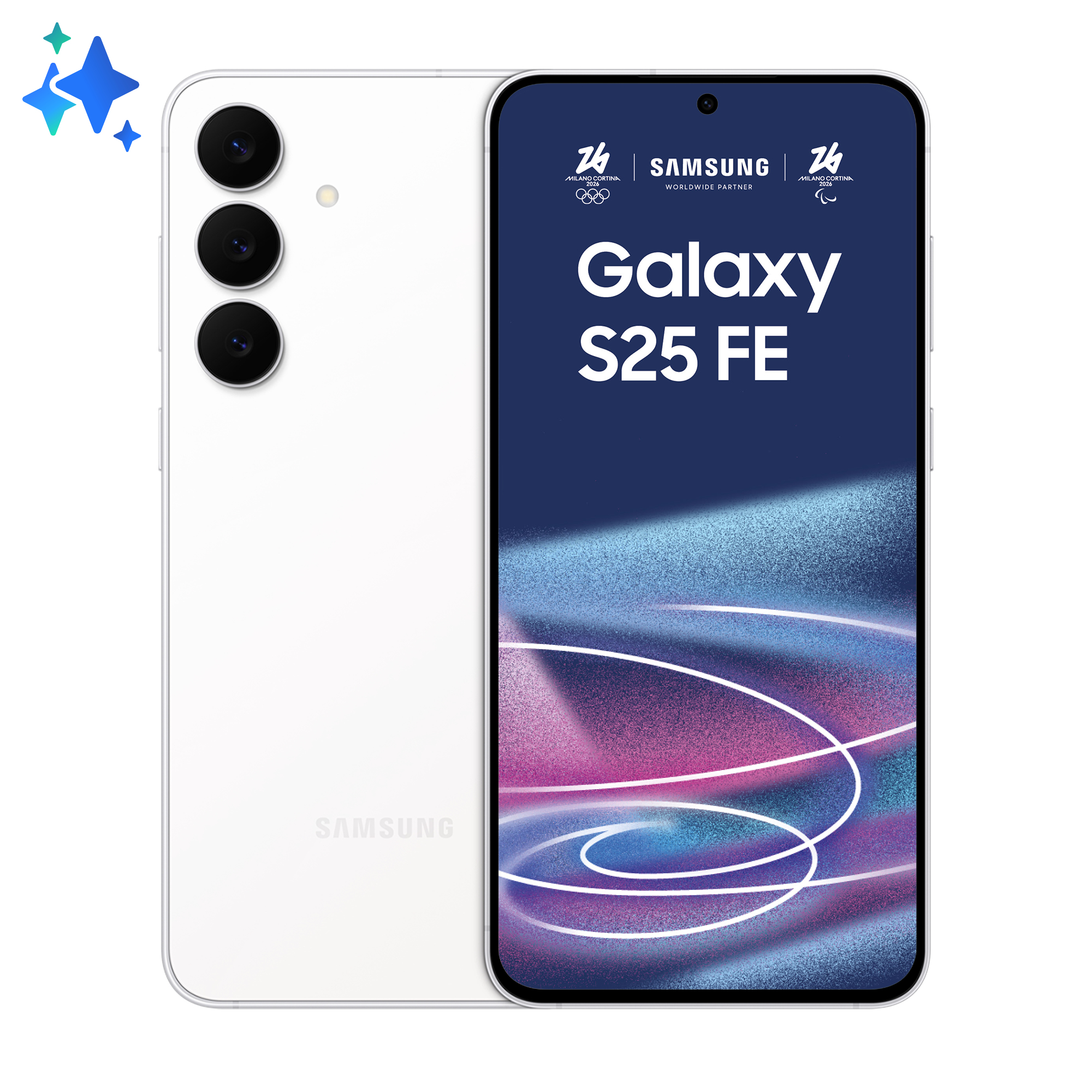 Galaxy S25 FE, 256GB, 8GB RAM, Dual SIM, 5G, 4-Camere, White "SM-S731BZWGEUE" (timbru verde 0.45 lei)