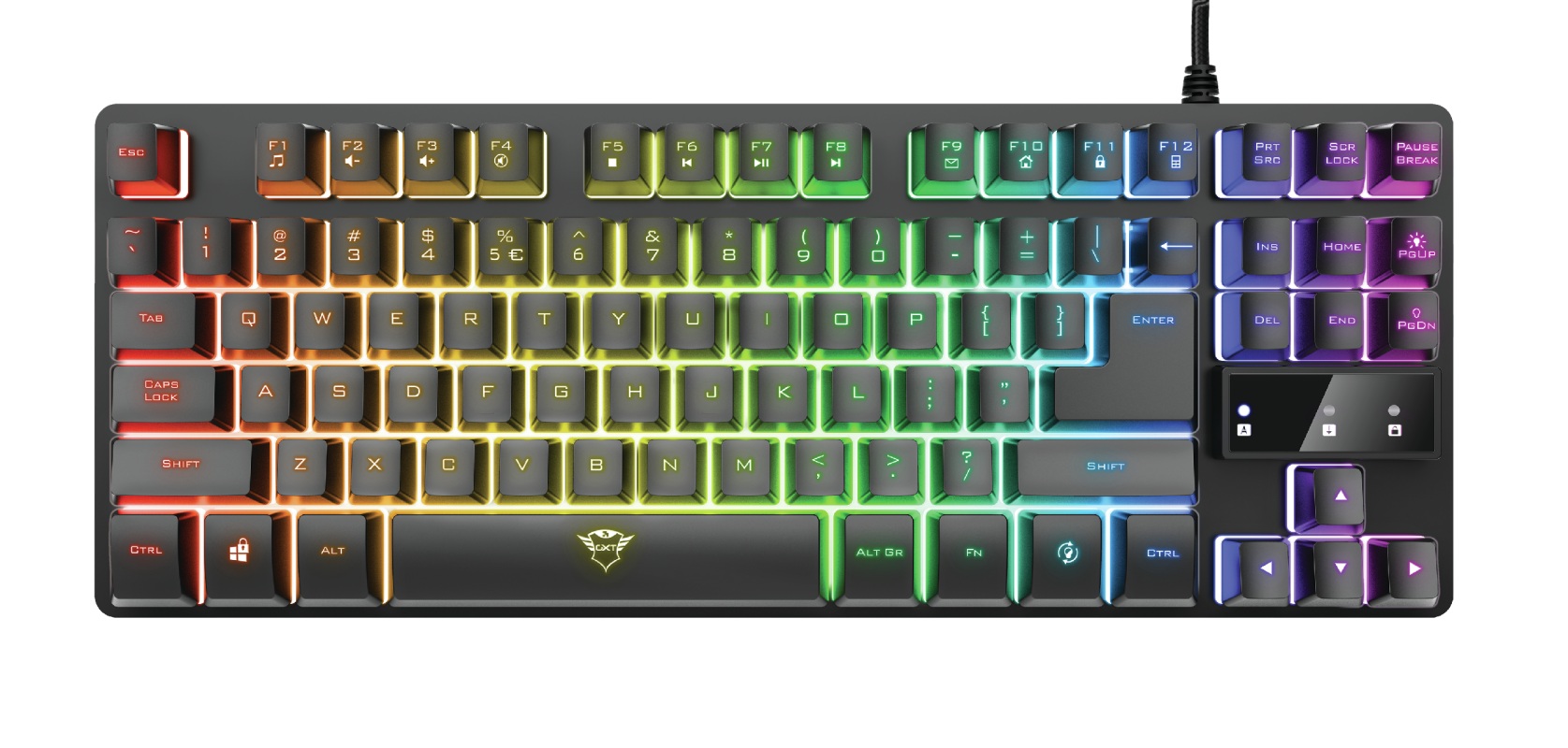 Trust GXT 833 Thado TKL Gaming Keyboard "TR-23698" (timbru verde 0.8 lei)