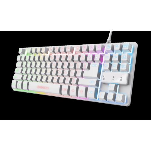 TRUST GXT833W THADO TKL KEYBOARD WHT US "24737" (timbru verde 0.8 lei)