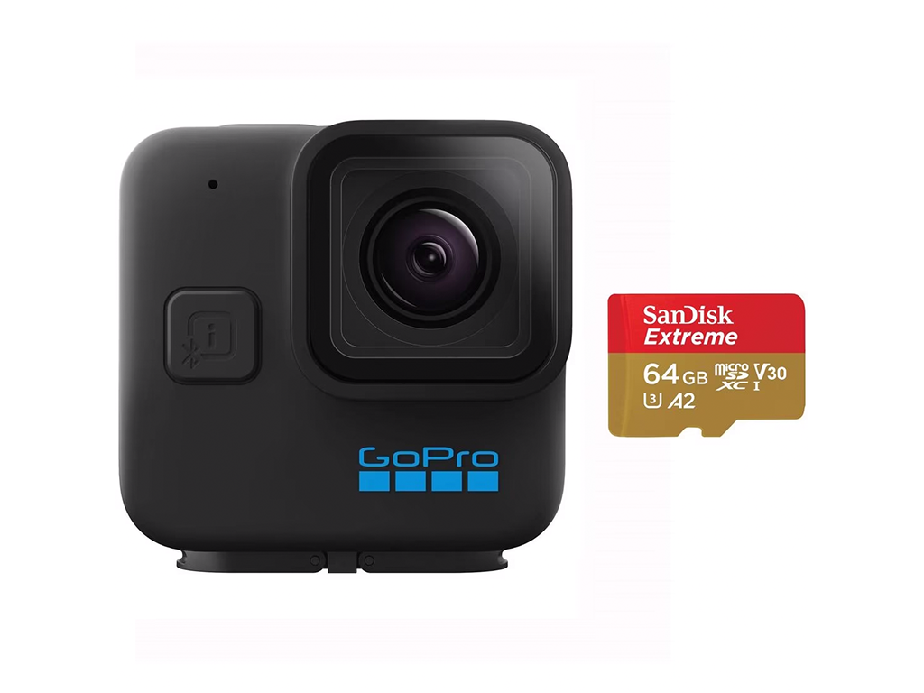 Bundle camera de actiune GoPro H11B MINI, 5.3K60Chesty, Handler, Adhesive "CHDSF-111-CN" (timbru verde 1.20 lei)