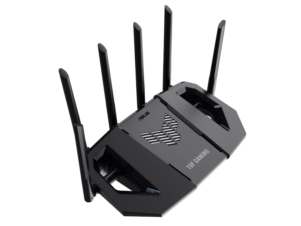 ASUS TUF Gaming BE9400 Tri Band WiFi 7 802.11be Extendable Gaming Router "TUF-BE9400" - imagine 4