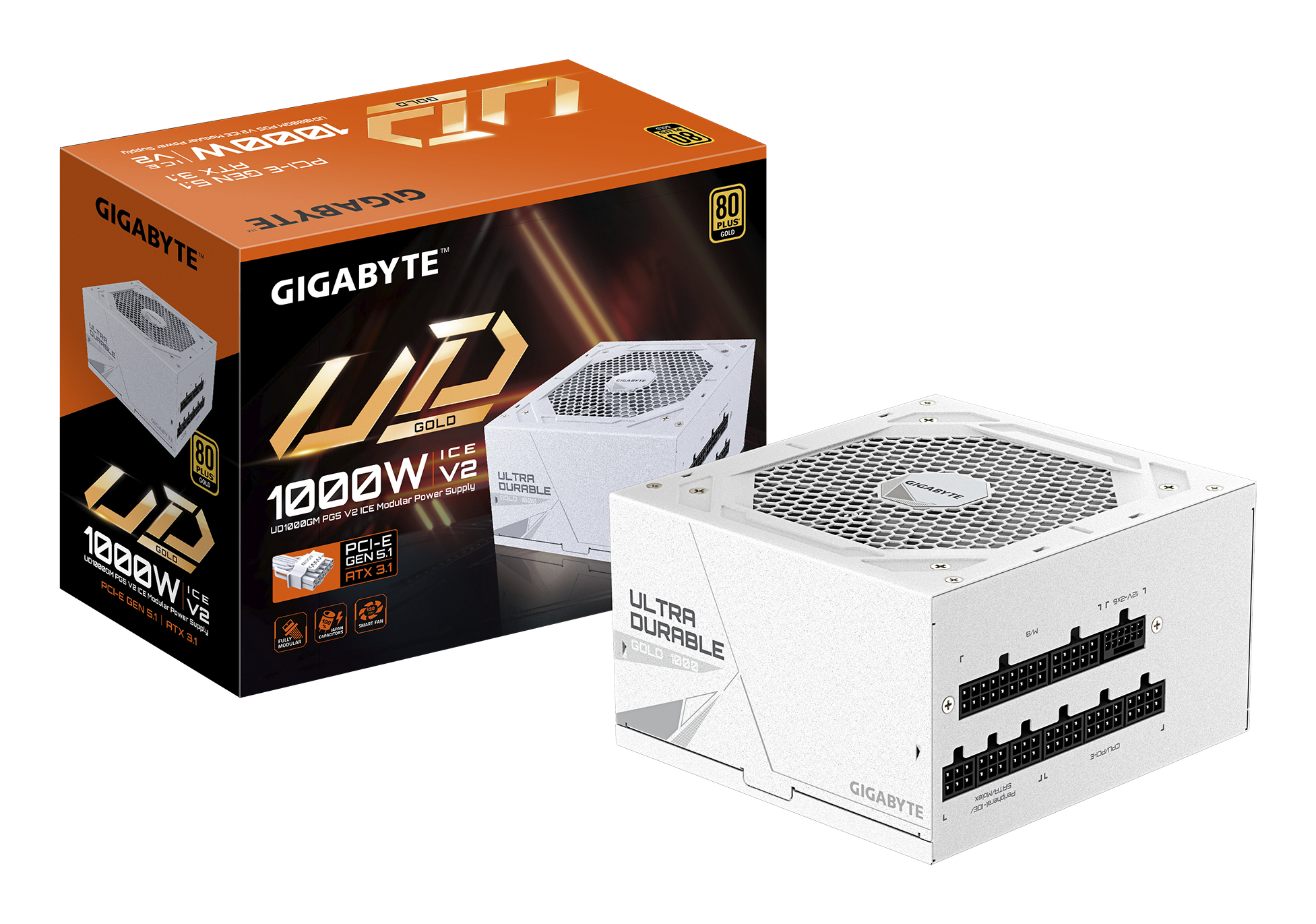 Sursa GIGABYTE GP-UD1000GM PG5 ICE "GP-UD1000GM PG5 ICE" (timbru verde 2 lei)