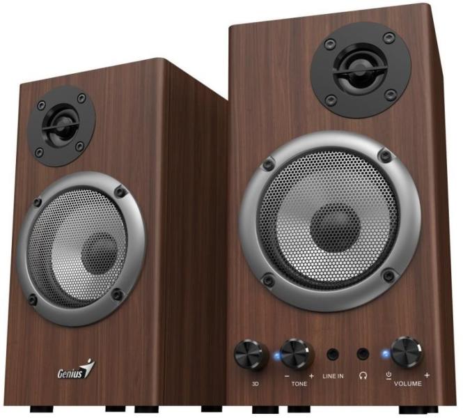 BOXE GENIUS 2.0, RMS: 16W (2 x 8W), wood, "SP-HF500B" "31730047400" (timbru verde 4.00 lei)