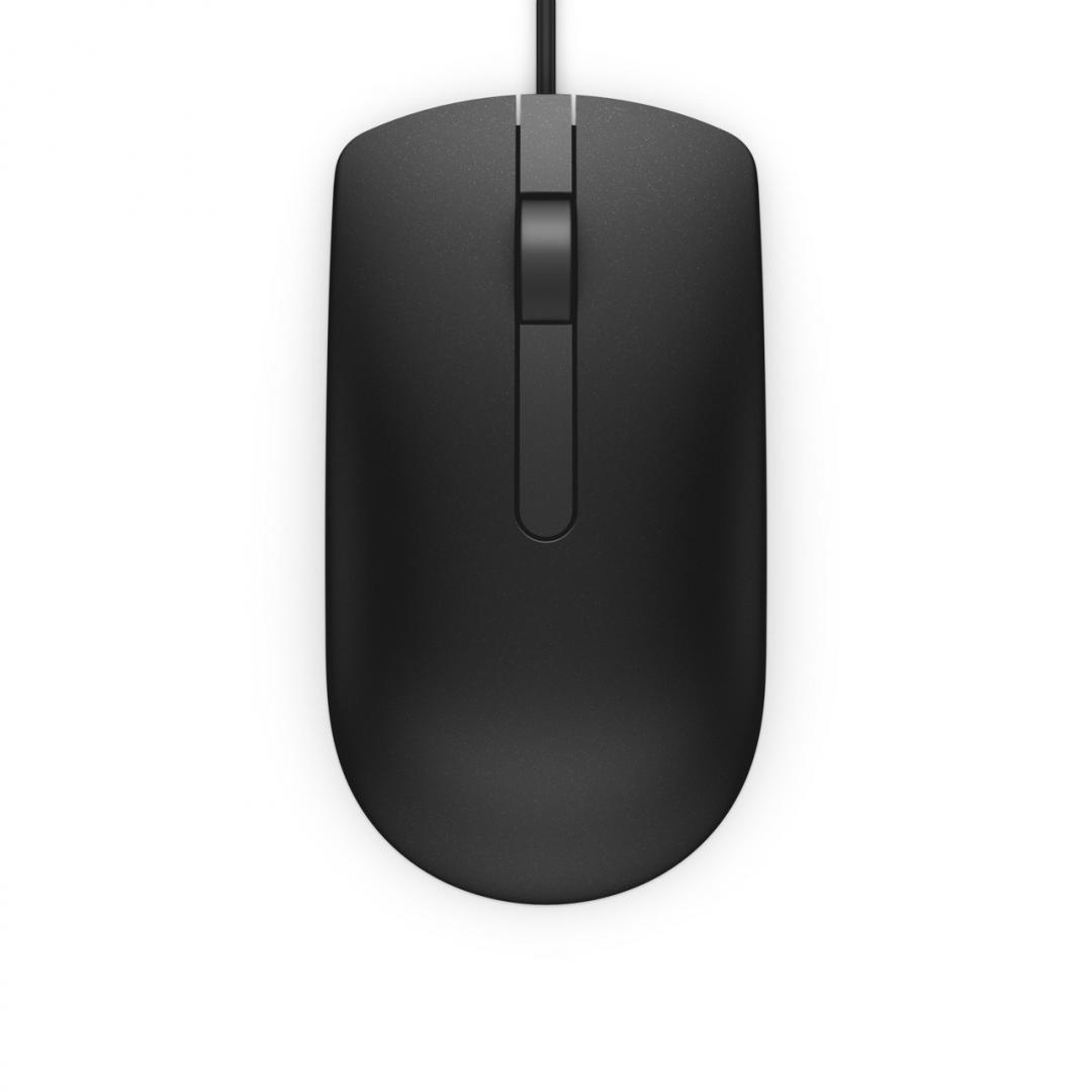MOUSE DELL, PC sau NB, cu fir, USB, optic, 1000 dpi, butoane/scroll 3/1, , negru, "570-AAIS" (timbru verde 0.18 lei)