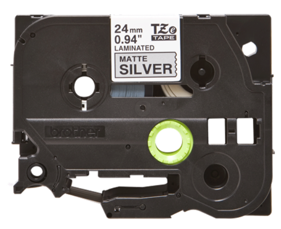 Banda laminata Original Brother Black on Silver, TZEM951, pentru D600|E500|E550|H500|P700|P710|P750|330|350|520|580|1400|1500|1600|1650|2200|2300|2310|2400|2430|2500|2600|2610|2700|2710|2730|2730|7500|7600, 24mm, incl.TV 0 RON, "TZEM951"