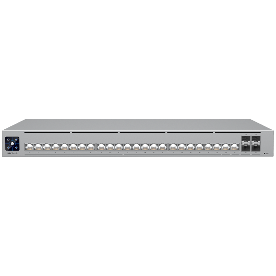 UBIQUITI UniFi Switch Pro HD 24 PoE "USW-PRO-HD-24-POE-EU" (timbru verde 2 lei)