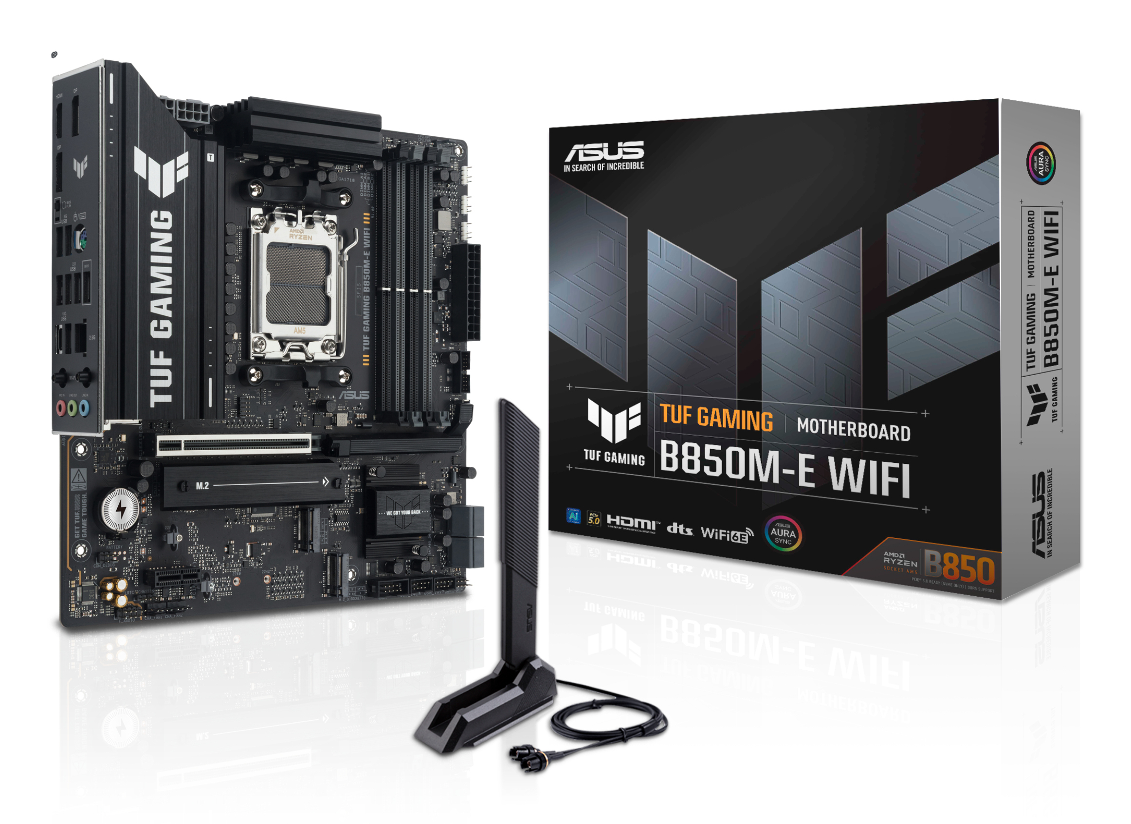 Placa de baza Asus TUF GAMING B850M-E WIFI, AM5, DDR5, BT 5.3, ATX "TUF GAMING B850M-E WIFI"