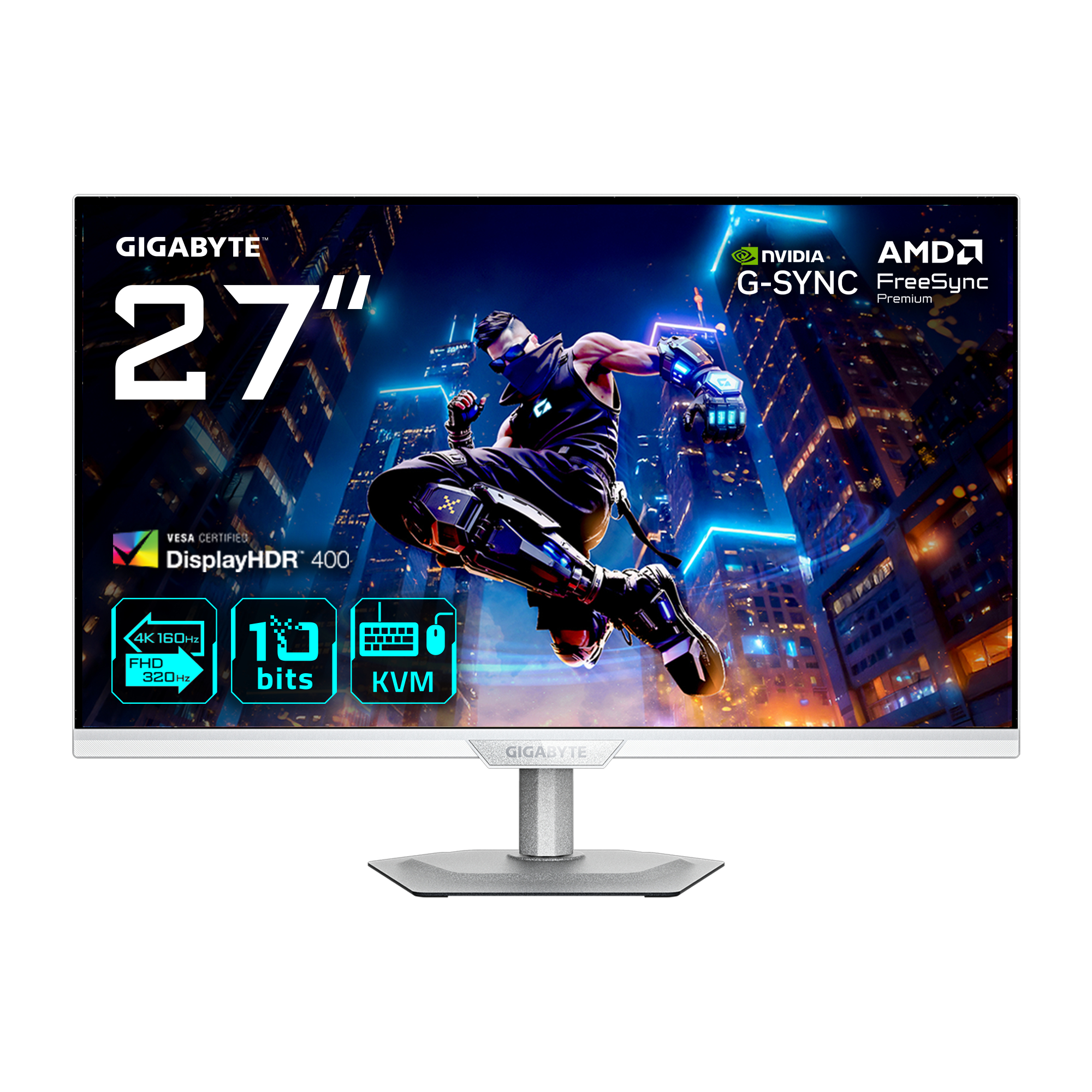 Monitor GIGABYTE M27UP ICE "M27UP ICE" (timbru verde 7 lei)
