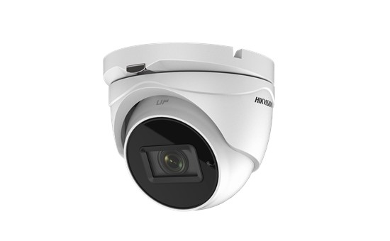 CAMERA supraveghere HIKVISION turret, pt. exterior, dist. IR 60 m, lentila motorizata 2.7 - 13.5 mm, 8.29 Mpx, cu fir, carcasa metal, "DS-2CE79U1T-IT3ZF" (timbru verde 0.8 lei)
