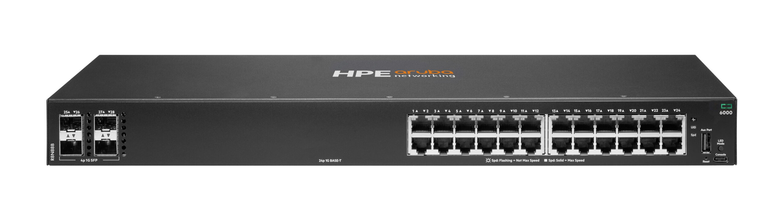 NET SWITCH 24PORT 4SFP/CX6000 R8N88B ARUBA BY HPE "R8N88B" (timbru verde 2 lei)