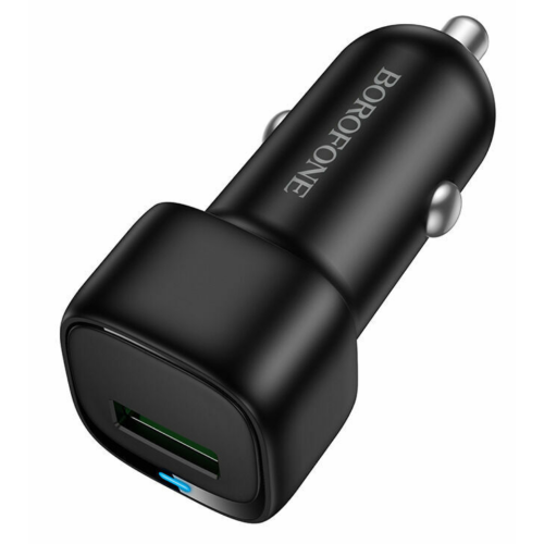INCARCATOR auto Borofone "BZ34", pt. bricheta auto, 1 x USB max.18W, negru "6941991122255" (timbru verde 0.18 lei)