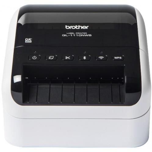 Imprimanta Direct Termic BROTHER 300dpi QL-1110NWBC, Viteza de tiparire: 110mm/Sec, Latime max de imprimare: 101mm|Conectiv: USB|WIFI, Imprimare Cod de bare:DA, (Timbru verde 3.5 RON, "QL1110NWBCYJ1"