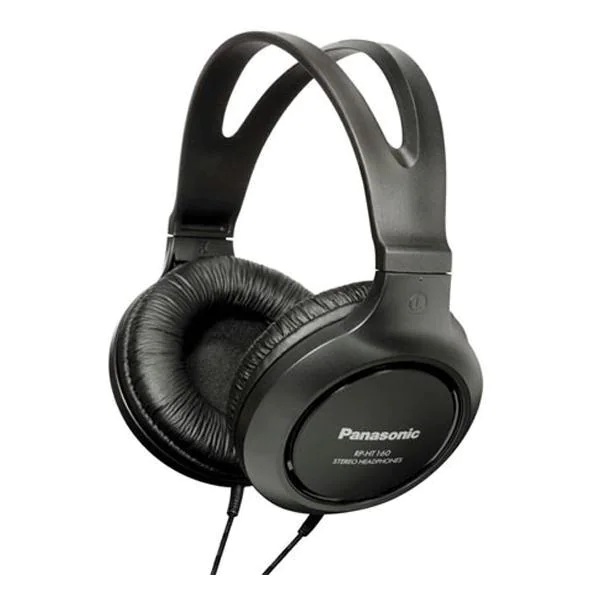Closed type digital monitoring headphones, speakers with a diameter of 30 mm, neodymium magnet, frequency range 10 Hz - 27 kHz "RP-HT161E-K" (timbru verde 0.8 lei)