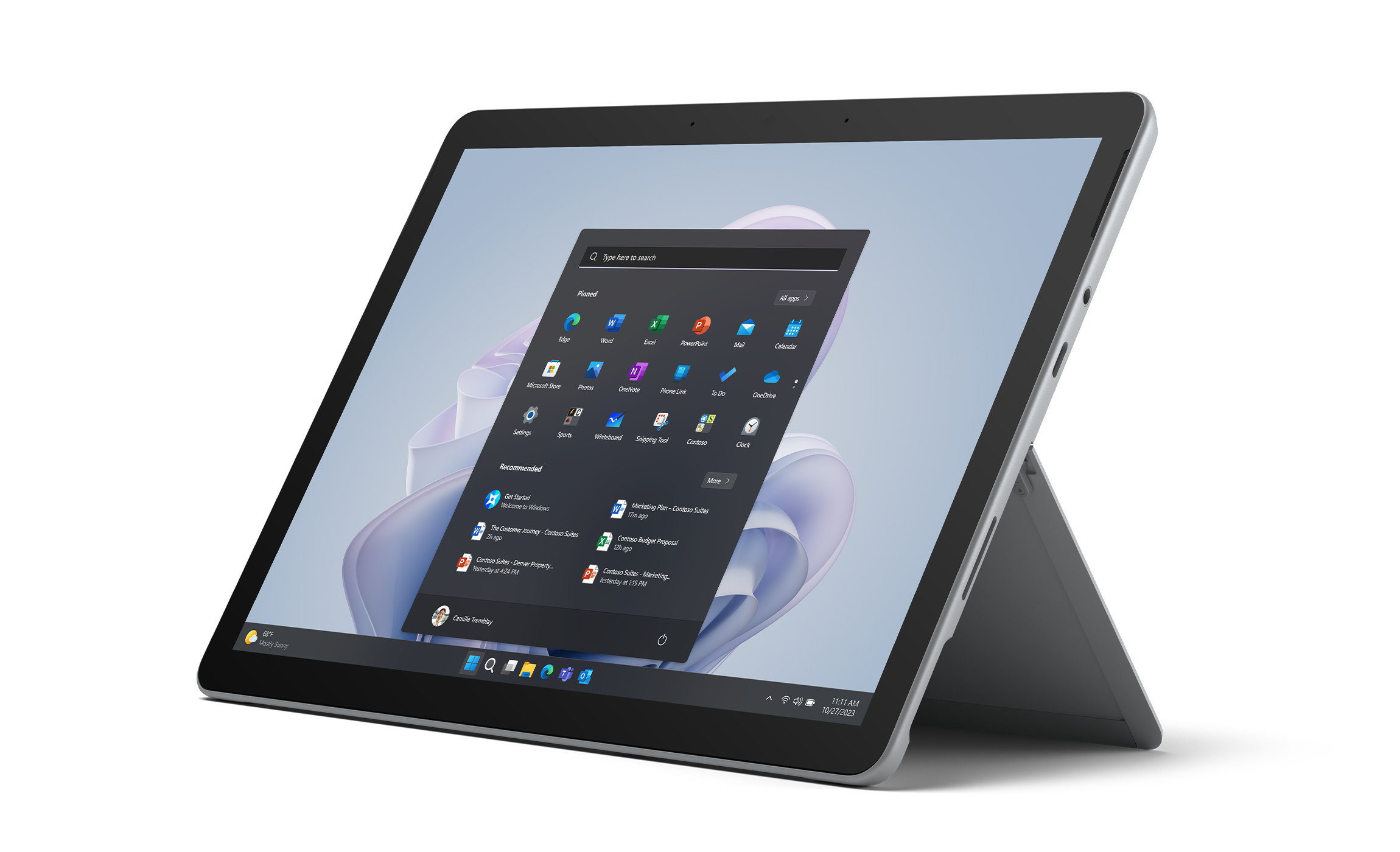 MS Surface Go4 Intel N200 10.5inch 8GB 128GB W11P Platinum XZ/NL/FR/DE/IT/PL DEMO "XHY-00004" (timbru verde 4 lei)