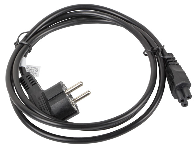 Cablu alimentare IEC 320 C5 1,8m VDE ng "CA-C5CA-11CC-0018-BK" (timbru verde 0.18 lei)