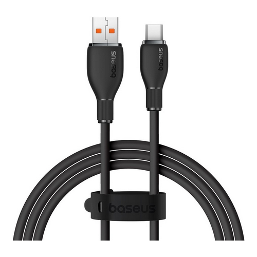 CABLU alimentare si date Baseus Pudding, Fast Charging Data Cable pt. smartphone, USB la USB Type-C 100W, 1.2m, negru "P10355703111-00" (timbru verde 0.08 lei) - 6932172634063