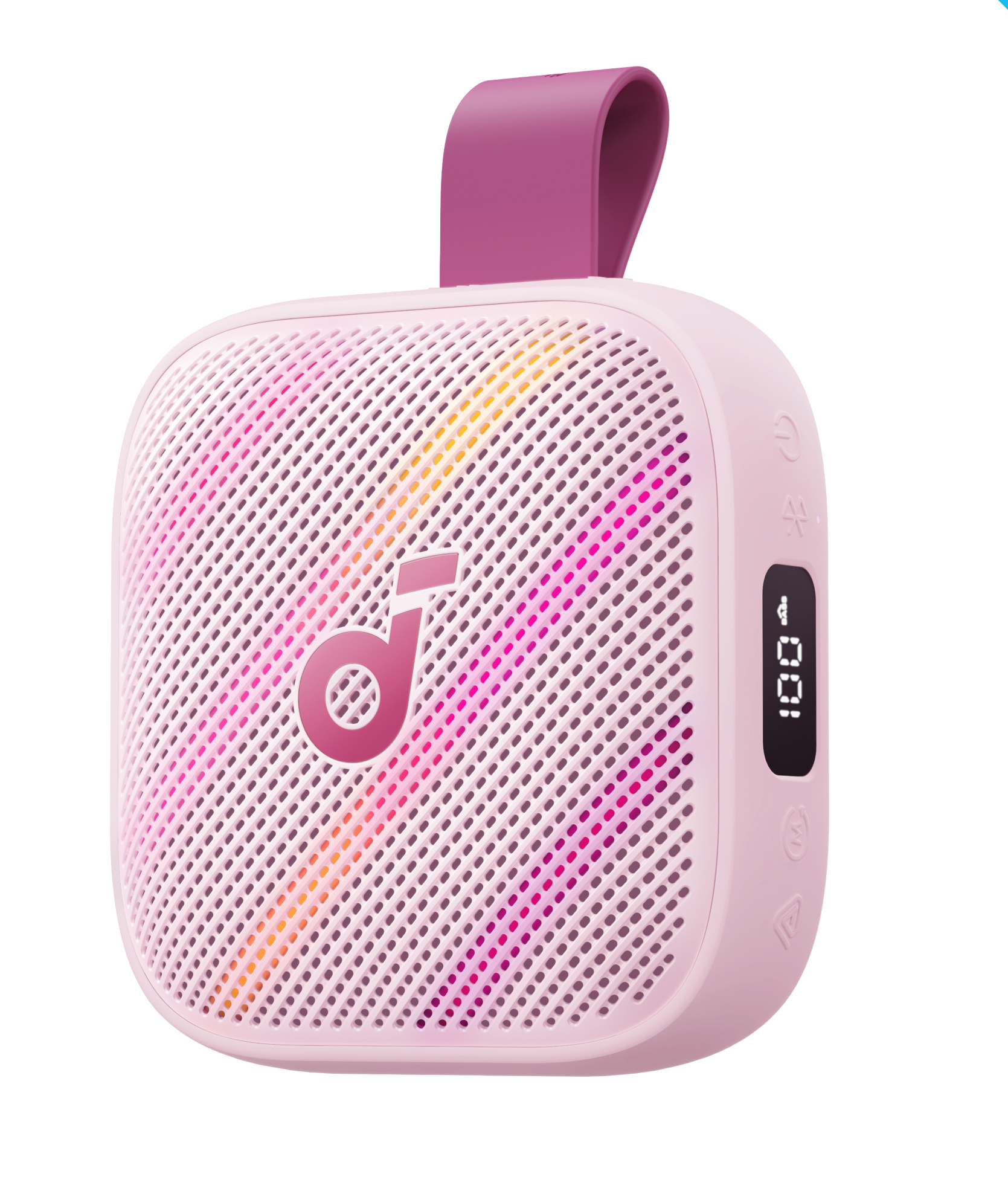 Boxa portabila Anker "Soundcore Boom Go 3i" 15W, Bluetooth 6.0, timp redare 24h, IP68, roz, "D5103050" (timbru verde 0.8 lei) - 0194644397548