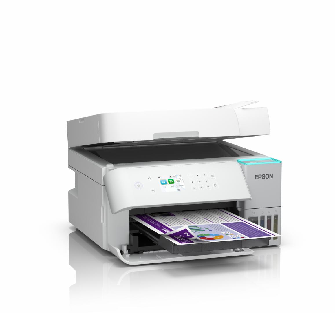 Multifunctional Inkjet CISS Color Epson L6376, A4, Functii: Impr.|Scan.|Cop., Viteza de Printare Monocrom: 35ppm, Viteza de printare color: 23ppm, Conectivitate:USB|WIFI|RET, Duplex:Da, ADF:DADF "C11CL43404" - imagine 4