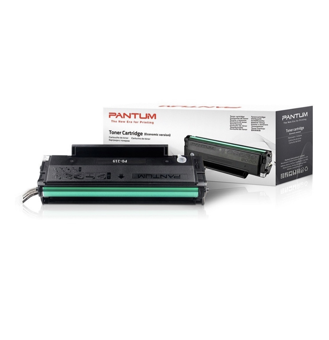 Toner Original Pantum Black, PD-219, pentru P2509|P2509W|M6509|M6509NW|M6559N|M6559NW|M6609N|M6609NW|M6559, 1.6K, incl.TV 1.2 RON, "PD-219"