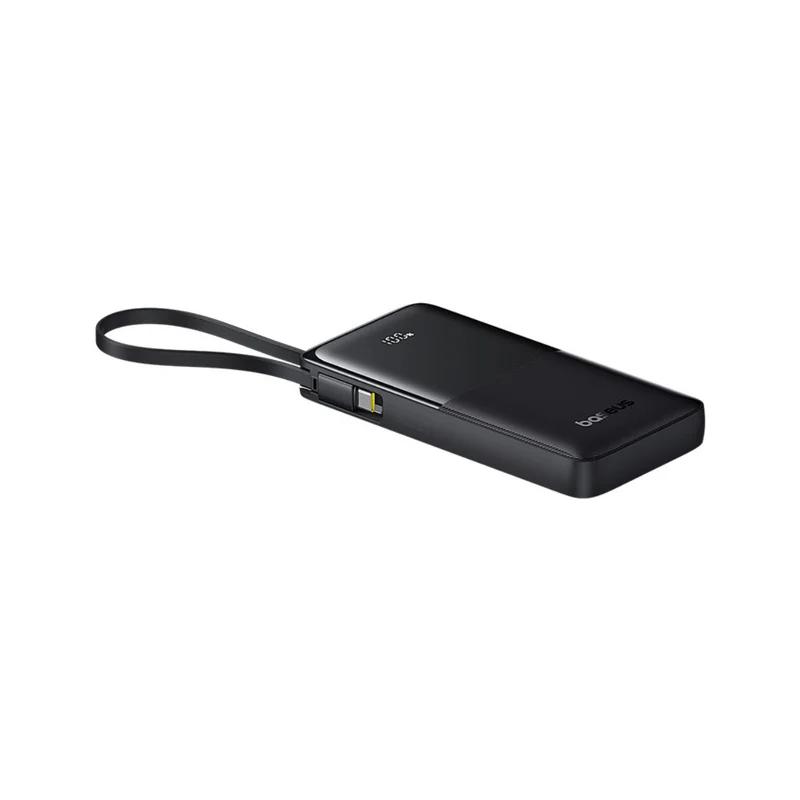 POWER BANK Baseus Bipow 2 Digital, display, capacitate 10000mAh, 20W, cablu integrat USB Type-C, 1 x USB Type-C, 1 x USB, total 5V/3A, negru, "P10077101113-00" (timbru verde 0.98 lei) - 6932172670887