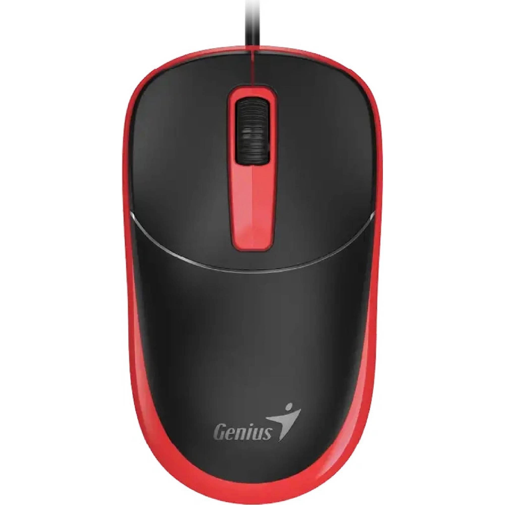 MOUSE Genius "DX-123”, PC sau NB, cu fir, USB, optic, rosu, "Wired Mouse”, "31010033406" (timbru verde 0.18 lei)