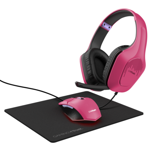 TRUST GXT790P TRIDOX 3-IN-1 BUNDLE PNK "25179" (timbru verde 0.8 lei)