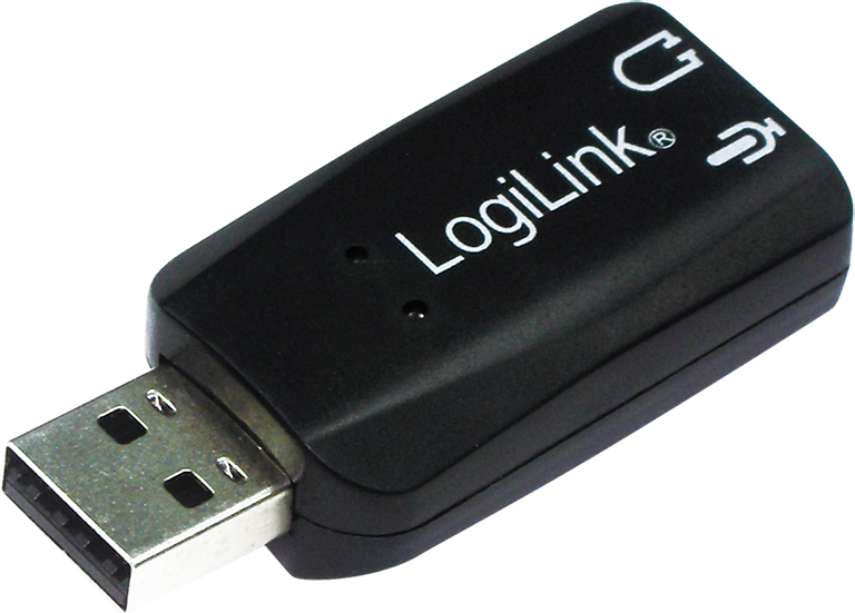 PLACA de SUNET Logilink, extern, 5.1, interfata USB 2.0, conectori 3.5 mm jack, "UA0053" (timbru verde 0.18 lei)