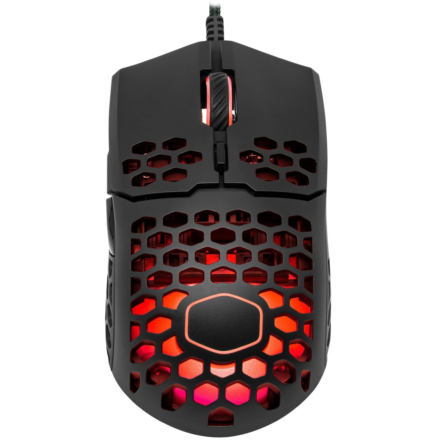 MOUSE COOLER MASTER, "MM711", gaming, cu fir, USB, optic, 16000 dpi, butoane/scroll 6/1, iluminare, butoane programabile, negru, "MM-711-KKOL1" (include TV 0.18lei)