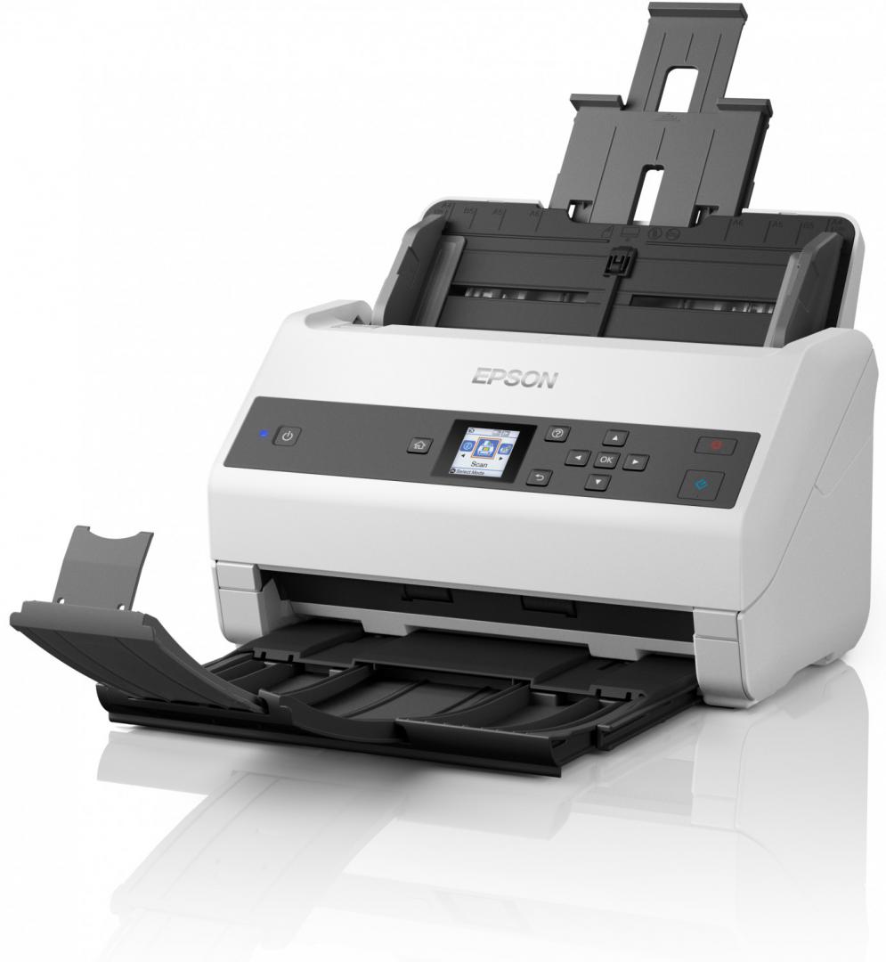 Scanner Desktop Epson DS-870, A3, Viteza de scanare duplex: 65ppm|130ipm, Optiuni: , Conectivitate:USB, Scanare ambele fete:Da, ADF:100coli, (Timbru Verde11Lei) "B11B250401"(RAPO)