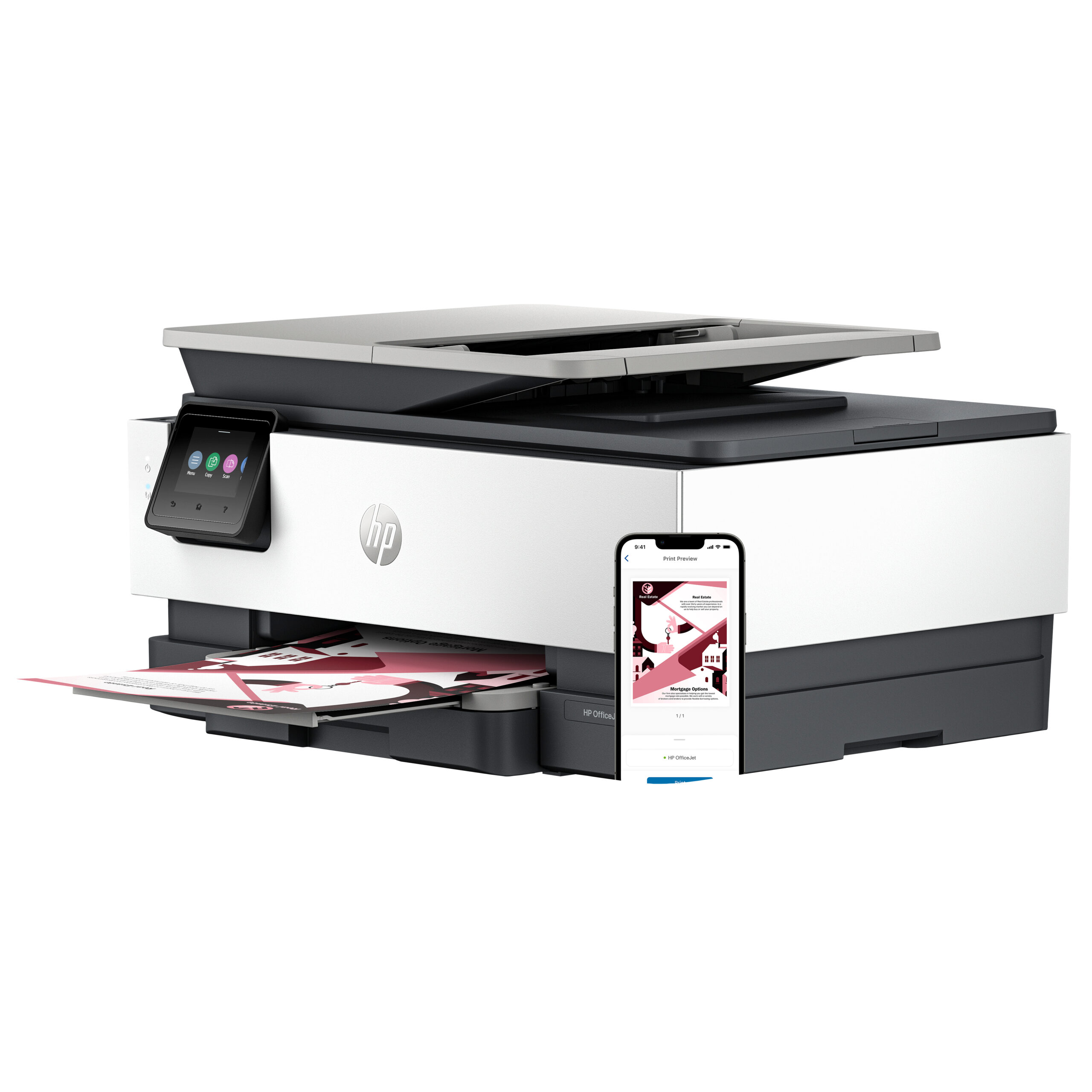 Multifunctional InkJet Color HP, OFFICEJET PRO 8122E, A4, Functii: Impr.|Scan.|Cop., Vit.Print. 20ppm, Conectivitate:USB|WIFI, Duplex:Da, ADF:ADF(incl.TV 8lei) "405U3B" - imagine 4