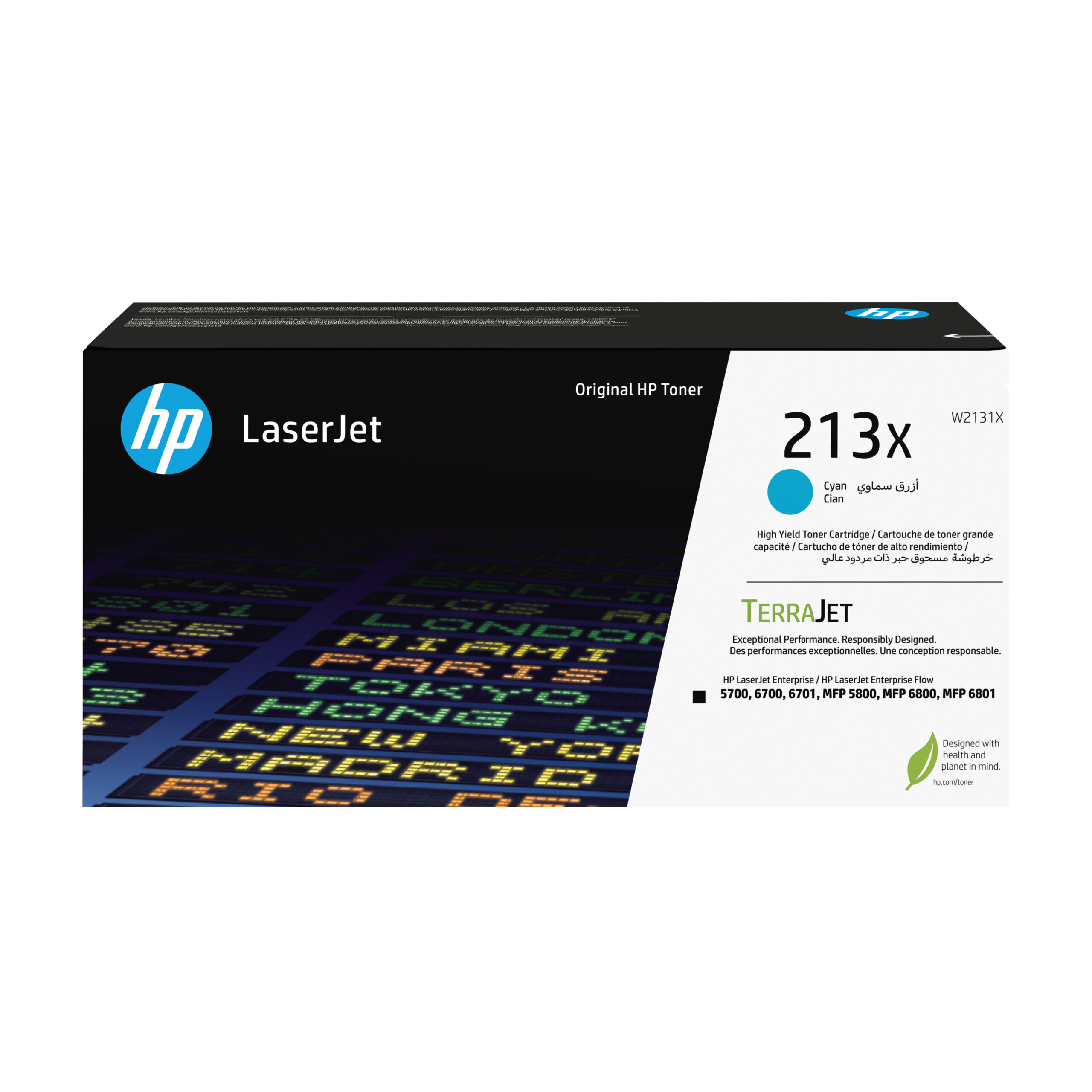 Toner Original HP Cyan, nr.213X, pentru Color LJ 5700|5800|6700|6800, 6K, incl.TV 1.2 RON, "W2131X"