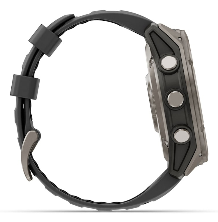 Smartwatch fenix 8 Pro 51 mm, AMOLED, Sapphire, Titanium with Graphite/black silicone band"010-03199-11" - imagine 5